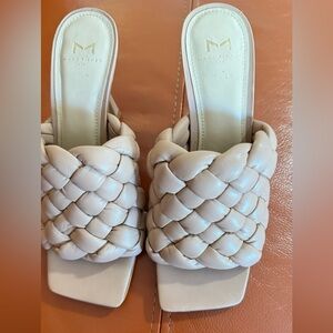 Marc Fisher Elegant Cream Braided Women's Sandals